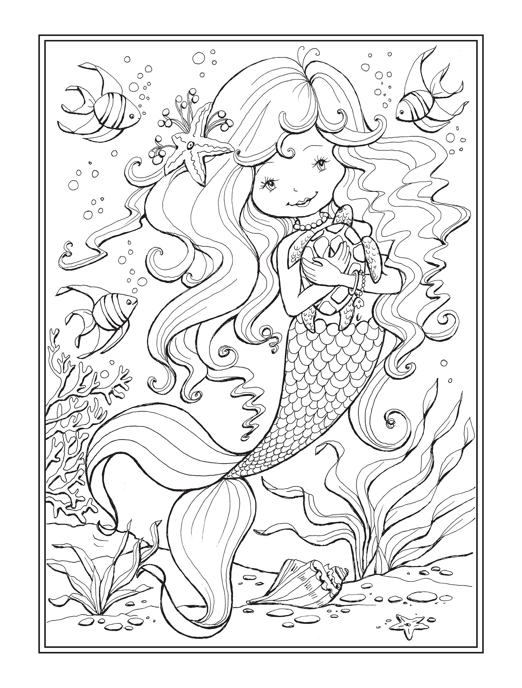 Little Mermaid Friends Coloring Book