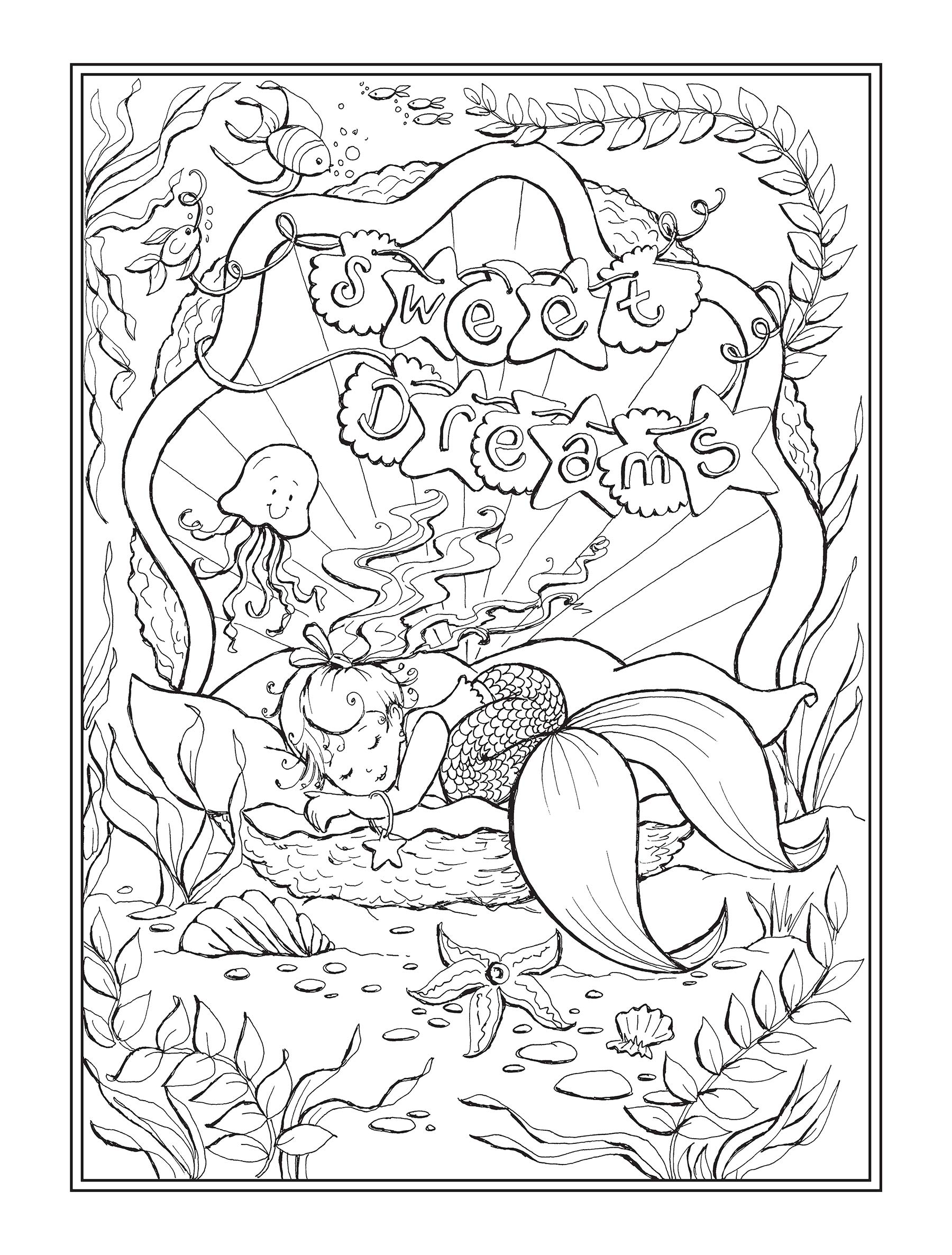 Little Mermaid Friends Coloring Book