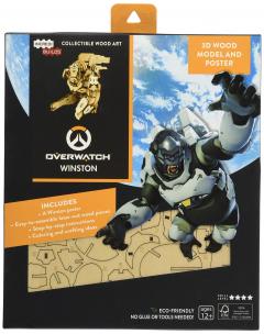 IncrediBuilds: Overwatch: Winston 3D Wood Model and Poster