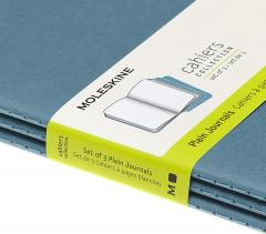 Set 3 carnete - Moleskine Cahier Journal Large Brisk Blue