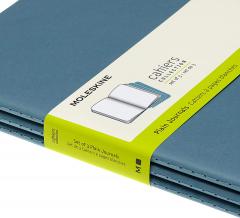 Set 3 caiete - Moleskine Cahier - X-Large, Plain - Brisk Blue