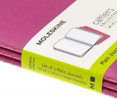 Set 3 carnete - Moleskine Cahier Journal Pocket Kinetic Pink