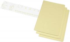 Set 3 jurnale - Moleskine Cahier - Cardboard Cover, Large, Ruled - Tender Yellow