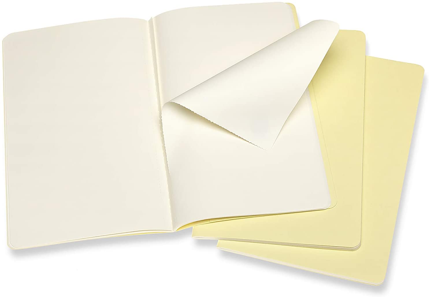 Set 3 Moleskine Cahier Journal Large Tender Yellow Moleskine