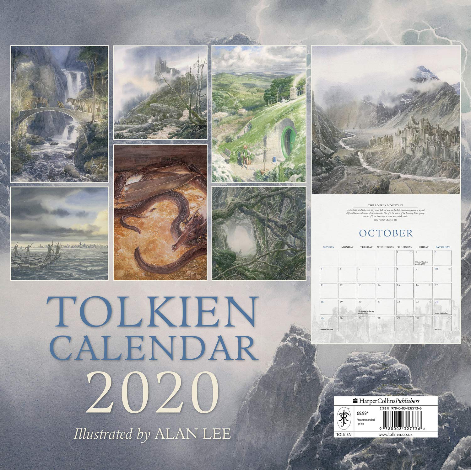 Calendar 2020 Tolkien Harper Collins