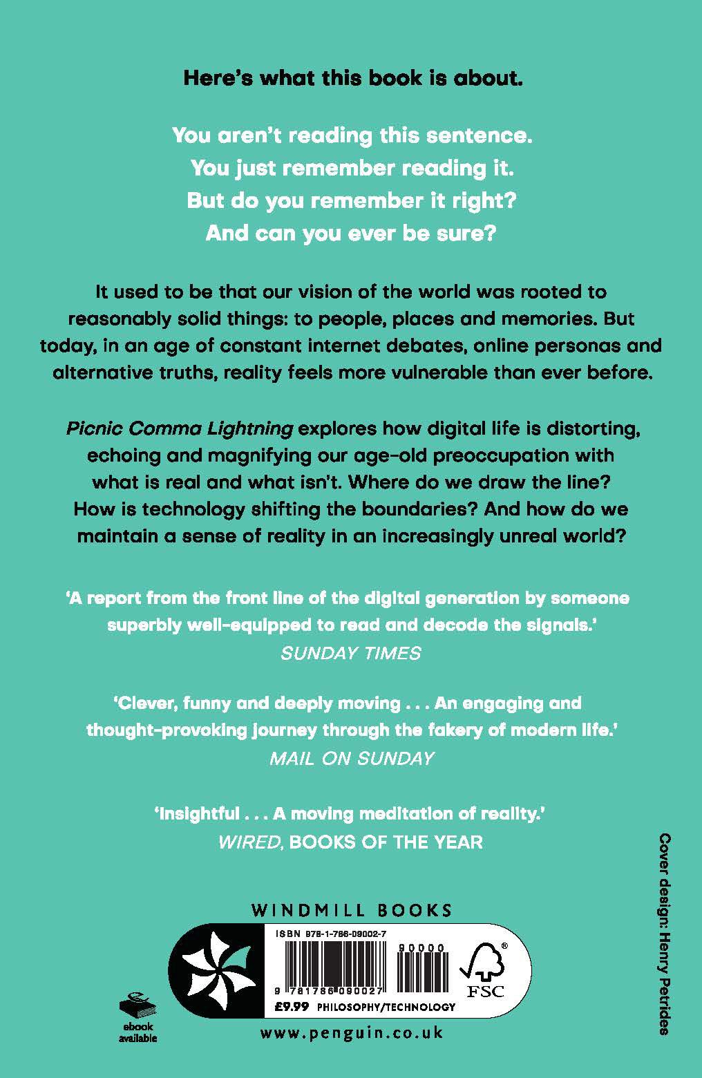 Picnic Comma Lightning Laurence Scott