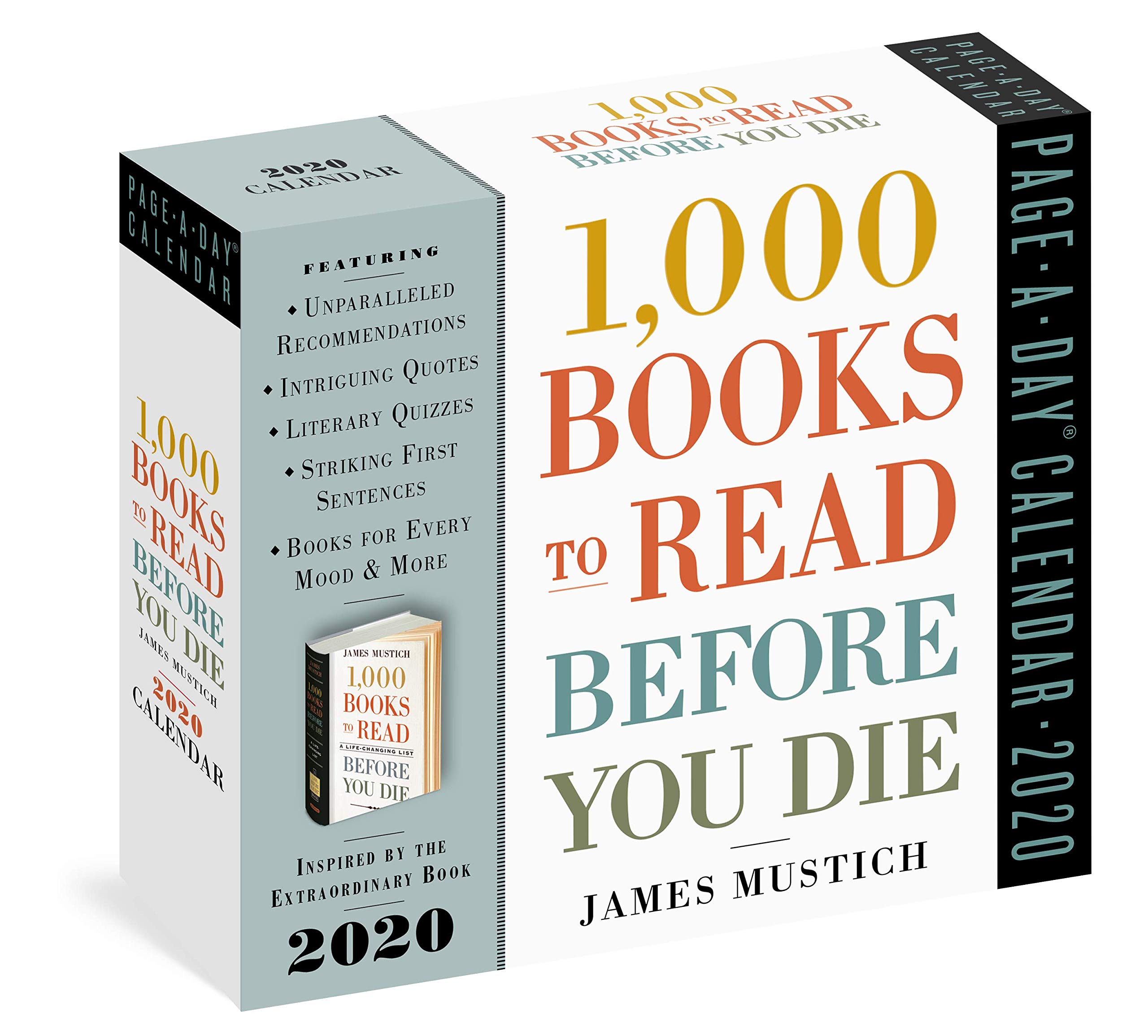 Calendar 2020 PageADay 1000 Books to Read Before You Die