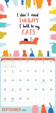 Mini Calendar 2020 - Crazy Cat Lady 