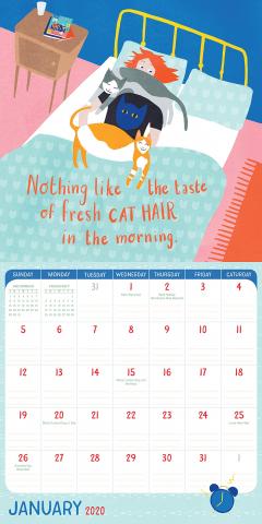 Mini Calendar 2020 - Crazy Cat Lady 