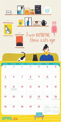 Mini Calendar 2020 - Crazy Cat Lady 