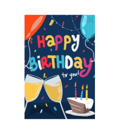 Felicitare Aniversare - Happy Birthday!