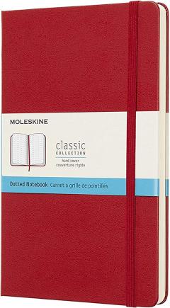 Carnet - Moleskine Classic - Hard Cover, Large, Dotted - Scarlet Red