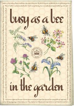 Prosop de bucatarie - Busy as a bee in the garden