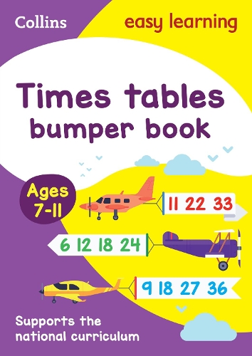 Times Tables Bumper Book Ages 7-11 - Collins Easy Learning