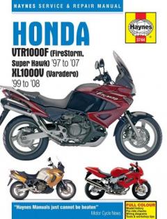 Coperta cărții Honda VTR1000F (Firestorm, Superhawk) & XL1000V (Varadero) Service and Repair Manual