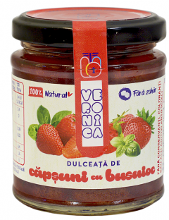 Dulceata de capsune cu busuioc fara zahar