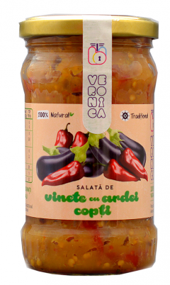 Salata de vinete cu ardei copti