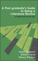 why do a literature review in health and social care