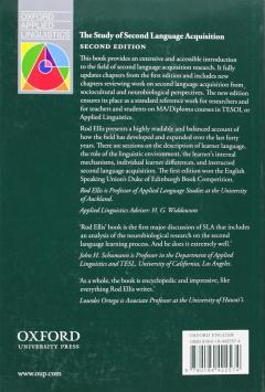 The Study of Second Language Acquisition
