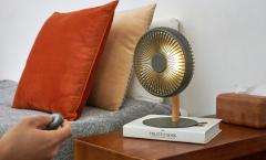 Ventilator cu lampa - Beyond Portable & Detachable Desk Fan / Light - Grey