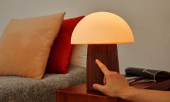 Lampa - Large Alice Mushroom Lamp - Walnut