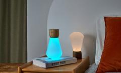 Lampa - Large - Pentagon Desk Bulb - Walnut