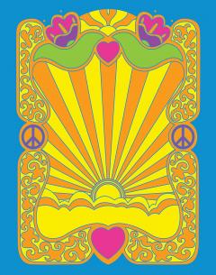 Hippy and Trippy Art: 14 Black Light Posters