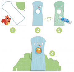 Colaje decorative - Prieteni in gradina