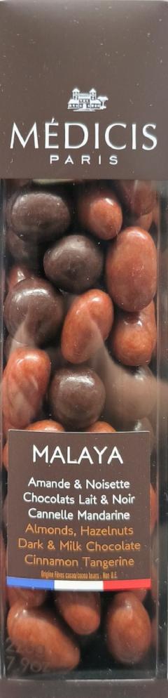 Bomboane cu migdale si alune glazurate in ciocolata - Malaya 225g