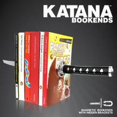 Set 2 suporturi laterale magnetice pentru carti - Katana - Samurai Sword