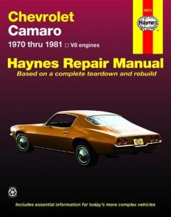 Coperta cărții Chevrolet Camaro V-8, 1970-81 Owner's Workshop Manual