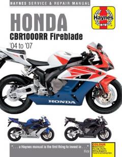 Coperta cărții Honda CBR1000RR Fireblade Service and Repair Manual