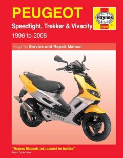 Coperta cărții Peugeot Speedfight, Trekker (TKR) and Vivacity Service and Repair Manual