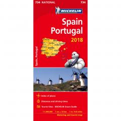 Spain & Portugal 2018 National Map 734