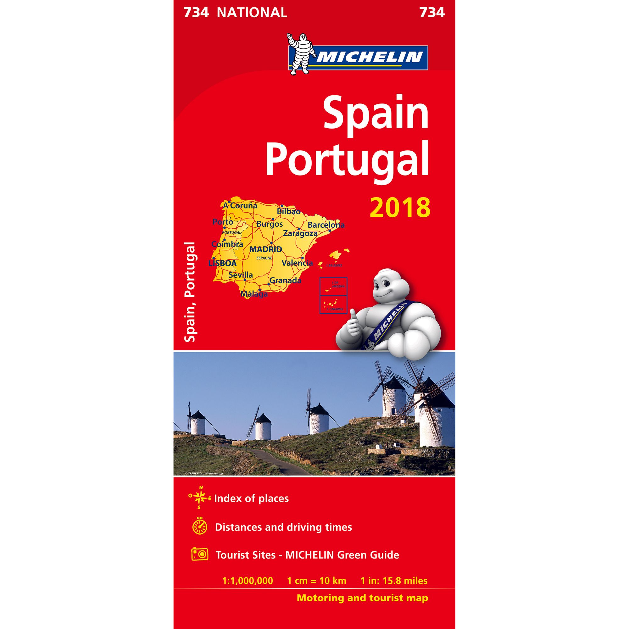 Spain &amp; Portugal 2018 National Map 734