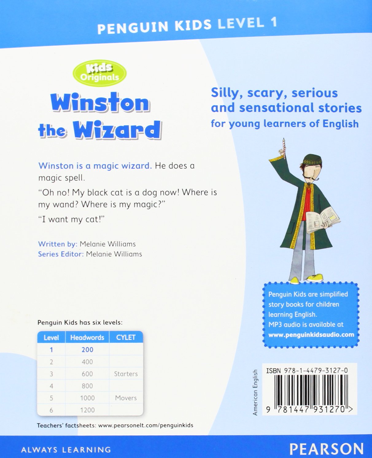 Pearson Kids Readers - Winstons the Wizard (Level 1) by Melanie