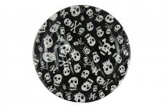 Set de 6 farfurii din plastic - Skull