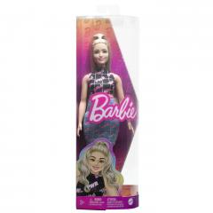 Papusa Barbie Fashionista blonda cu borseta roz