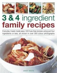 Coperta cărții 3 & 4 Ingredient Family Recipes