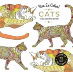 Vive Le Color! Cats (Adult Coloring Book)