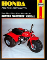 Honda ATC70, 90, 110, 185 and 200 Owner&#039;s Workshop Manual