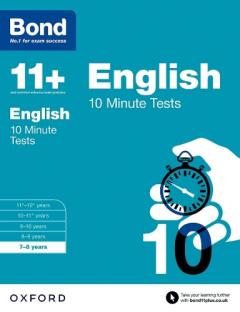 Coperta cărții Bond 11+: English: 10 Minute Tests