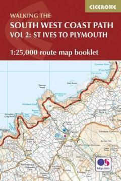 Coperta cărții South West Coast Path Map Booklet - St Ives to Plymouth
