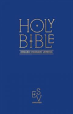 Holy Bible: English Standard Version (ESV) Anglicised Pew Bible (Blue Colour)