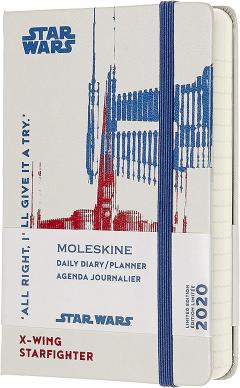 Agenda 2020 - Moleskine Limited Edition Star Wars 12-Month Daily Notebook Planner - X-Wing, Pocket, Hard cover