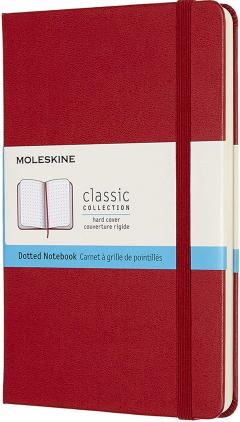 Carnet Moleskine - Classic Dotted Hardcover Notebook Medium - Scarlet Red