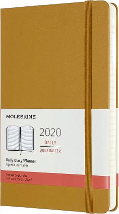 Agenda 2020 - Moleskine 12-Month Daily Notebook Planner - Ripe Yellow, Large, Hard cover