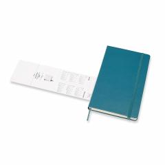 Agenda 2020 - Moleskine 12-Month Daily Notebook Planner - Magnetic Green, Large, Hard cover