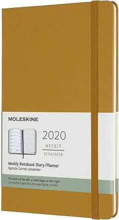 Agenda 2020 - Moleskine 12-Month Weekly Notebook Planner - Ripe Yellow, Large, Hard cover