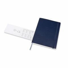 Agenda 2020 - Moleskine 12-Month Weekly Notebook Planner - Sapphire Blue, Extra Large, Soft cover